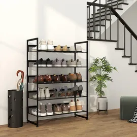 Homcom Schuhregal 30 x 102 x 72 cm schwarz / schwarz