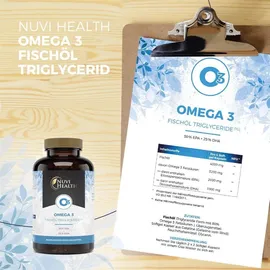 Nuvi Health Omega 3 Fischöl Triglyceride Form - 240 Kapseln