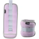 1 Paar Gewichtsmanschetten für Handgelenke Knöchel,0,5/0,75kg Fußgelenkgewichte Set,Gewichtsmanschetten Hand Fuß,Armgewichte Knöchelgewicht für Gymnastik Yoga Tanzen Fitness (Lila,2x0,75kg)