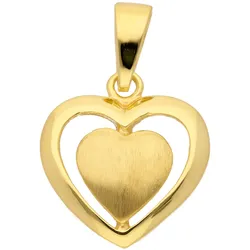 Ketten-Anhänger ADELIA ́S "333 Gold Anhänger", gold, Schmuckanhänger, Damen, Gold, Goldschmuck für Damen