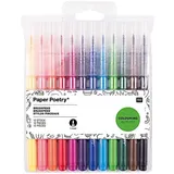 Rico Design Filzstifte Paper Poetry Brushpen 12er Set