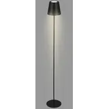 Briloner - LED Akku Stehleuchte 3 in 1, Stufenweise Dimmbar, Touch, Led Stehleuchte Aussen, Stehlampe kabellos, Schwarz