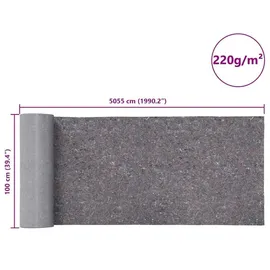 vidaXL Rutschfestes Malervlies 50 m 220 g/m2