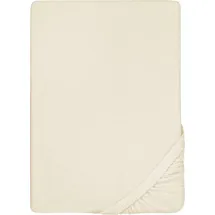 biberna 0012344 Frottee-Stretch 90 x 190 - 100 x 200 cm beige