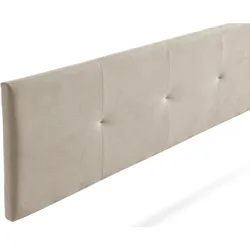Gepolstertes Kopfteil ALTEA Aqualine 130x50x5 cm - Getoastetes Beige - Moonia
