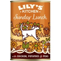 Lily's Kitchen Natürliches Nassfutter für ausgewachsene Hunde Dose Sonntagsschmaus Getreidefreies Rezept (6 x 400g dosen)