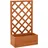 vidaXL Garten-Spalier mit Blumenkasten 50 x 25 x 90 cm Orange