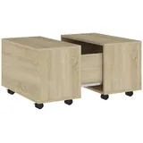 vidaXL Couchtisch Sonoma-Eiche 60x60x38 cm Holzwerkstoff