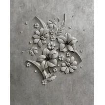 Living Walls Fototapete Walls by Patel Relief 1 grau