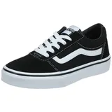 Vans Ward Sneaker, Suede Canvas Black White, 37 EU