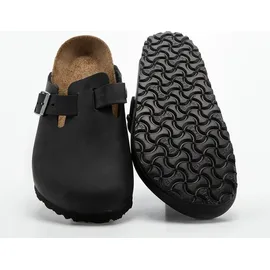 Birkenstock Boston Nubukleder geölt schwarz 46