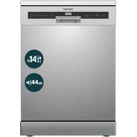 Homex DWFS601444C-S Geschirrspüler (freistehend, 598 mm, Silber)