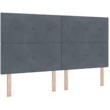 vidaXL Kopfteil mit Kopfteil Dunkelgrau 180 cm