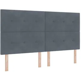 vidaXL Kopfteil mit Kopfteil Dunkelgrau 180 cm