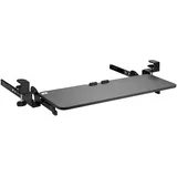 Maclean Brackets Tastaturschublade 67x24cm Metall schwarz verstellbar