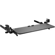 Maclean Brackets Tastaturschublade 67x24cm Metall schwarz verstellbar