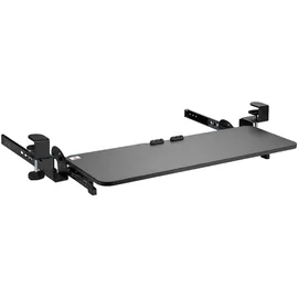 Maclean Brackets Tastaturschublade 67x24cm Metall schwarz verstellbar