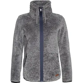 Protest Riri Fleece Mit Durchgehendem Reißverschluss - Dark Grey Melange - XS