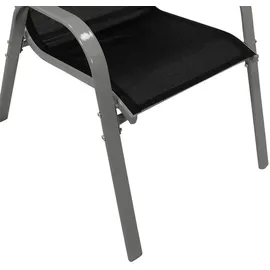 DEGAMO PALAMOS Gartenstuhl 56 x 0 x 95 cm schwarz 4 St.