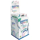 Giotto Turbo Glitter, 8 Fasermaler in Pastellfarben