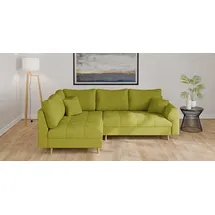 Home Affaire Eckcouch Polyester 3-Sitzer Grün