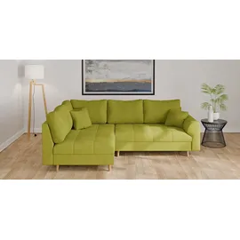 Home Affaire Eckcouch Polyester 3-Sitzer Grün