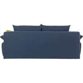 Collection AB Schlafsofa »Funtastic«, mit Federkern, Bettfunktion, inklusive 2 Rücken- und 1 Zierkissen, blau