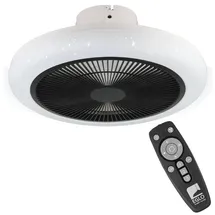 EGLO Kostrena 45,5 cm Deckenventilator Schwarz/Weiß