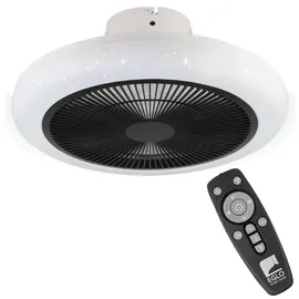 EGLO Kostrena 45,5 cm Deckenventilator Schwarz/Weiß