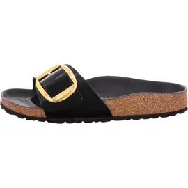 Birkenstock Madrid Big Buckle Naturleder Lack High Shine Black 40