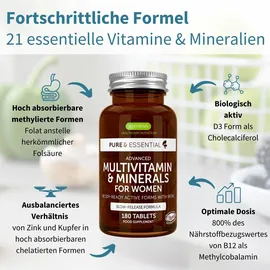 Igennus Hochdosiertes Methyliertes Multivitamin für Frauen Tabletten 180 St.