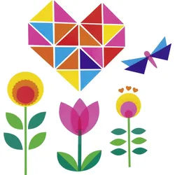 folia Fensterfolie mehrfarbig