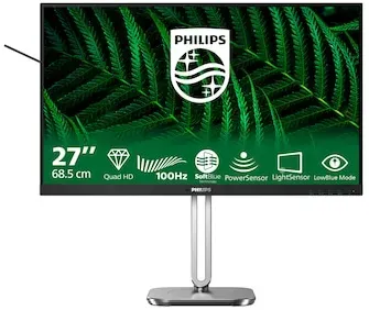 Philips 27B2G5500 68,6cm (27") QHD IPS Business Monitor 16:9 HDMI/DP 100Hz 4ms (MPRT) Sync