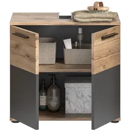 Möbel Boss Waschbeckenunterschrank Mason 60 x 56 x 34 cm Grau