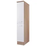 Apothekerschrank Samoa Weiß/Eichefarben