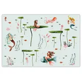 cover-your-desk Schreibtischunterlage Meerjungfrau 60 x 40 cm Grün/Türkis