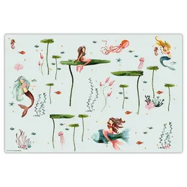 cover-your-desk Schreibtischunterlage Meerjungfrau 60 x 40 cm Grün/Türkis