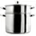 COOK CONCEPT COOK CONCEPT, KC0006, Metal Couscous Maker with Glass lid, 8L Capacity, Compatible with All Heat Sources, optimal Cooking, Functional Design, Perfect for a Variety of Dishes, Silver 8L Silver