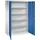 C+P Werkzeugschrank Metall 120,0 x 60,0 x 195,0 cm grau/blau 4 Fachböden abschließbar