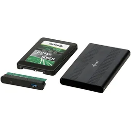 iTEC i-tec MySafe Advance 2,5" USB 3.0 HDD/SATA Gehäuse Aluminium schwarz