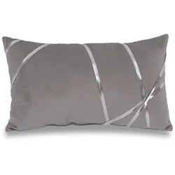 Matratzen Discount Dekokissen mondsilber 30 x 50 cm