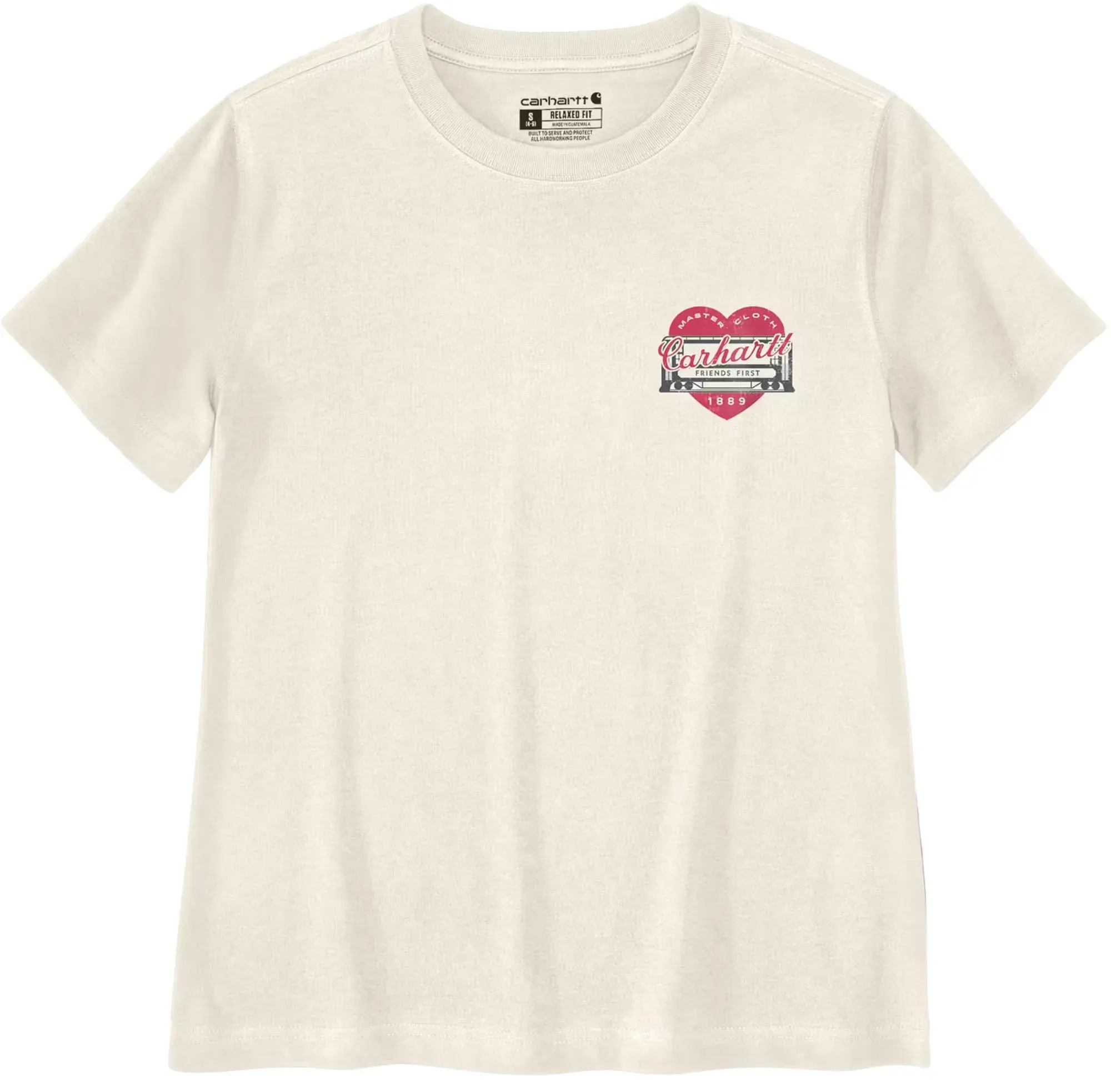 Carhartt Irvine Relaxed Heritage Heart Dames T-shirt, beige, XL Voorvrouw