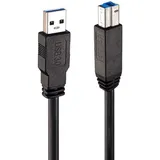 Lindy USB-A auf USB-B 10 m Schwarz