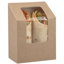 Colpac Kompostierbare Wrapboxen mit PLA-Sichtfenster