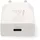 Nedis Netzladegerät 20W - GaN - PD3.0 Anzahl der Ausgänge: 1, USB-C, Lightning 8-Pin (Lose) Kabel