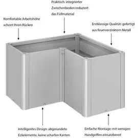 Biohort Belvedere Midi L100 102 x 102 x 61 cm silber-metallic