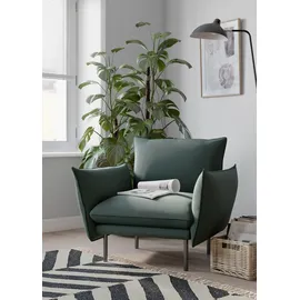 OTTO home Cocktailsessel Stine Polyester 96 x 86 x 86 cm Grün