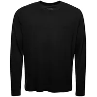 Kaipara - Merino Sportswear Unterhemd URBAN Merino Longsleeve Herren Regular 200 (1-St) aus reiner Merinowolle Made in Germany schwarz XL