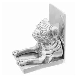 vidaXL Buchstütze Aluminium 12x15x18 cm Silber 2 St.