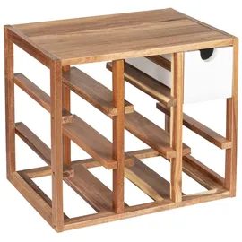 Wenko Weinregal 24 x 33,5 x 29 cm Braun